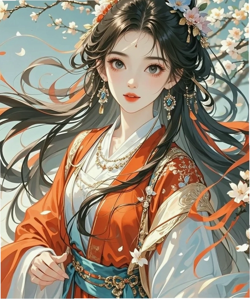Vẻ đẹp cổ điển của nhân vật anime nữ Trung Quốc