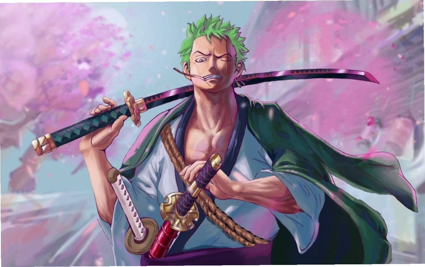 Zoro tung ra đòn tấn công mạnh mẽ