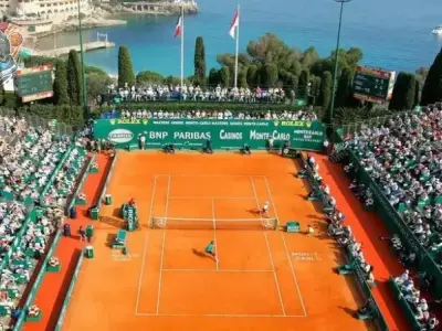 Xem ngay - Hình ảnh độc đáo từ giải Monte-Carlo Masters