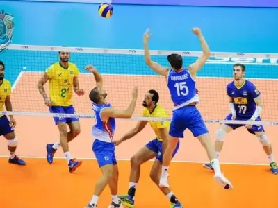 Hình ảnh đặc sắc từ các trận đấu World Cup bóng chuyền nam