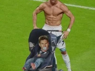 Bộ ảnh Ronaldo siu meme hài hước gây sốt cộng đồng mạng