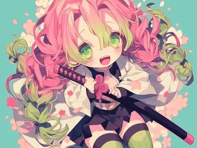 Chibi Mitsuri đáng yêu rạng rỡ của nàng luyến trụ trong veo